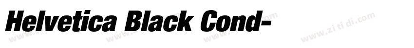 Helvetica Black Cond字体转换 Helvetica Black Cond字体转换
